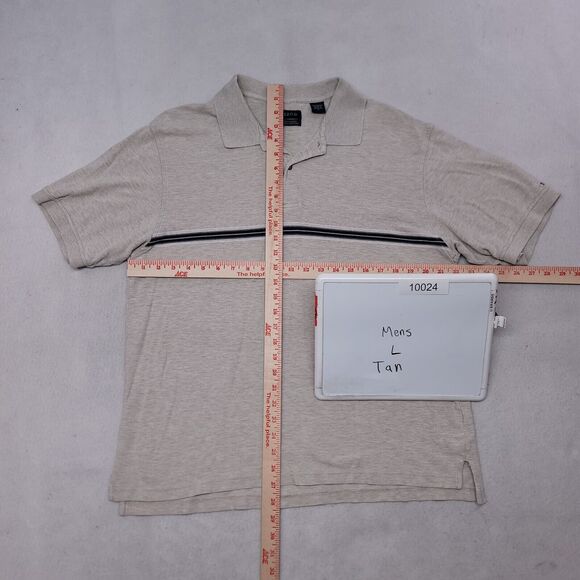 IZOD Short Sleeve Pullover Polo Shirt Adult Mens Size Large L Gray - Picture 7 of 8